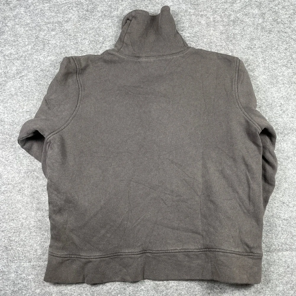 The North Face Sweater Mens Large Brown Shawl Collar Waffle Lined Pullover